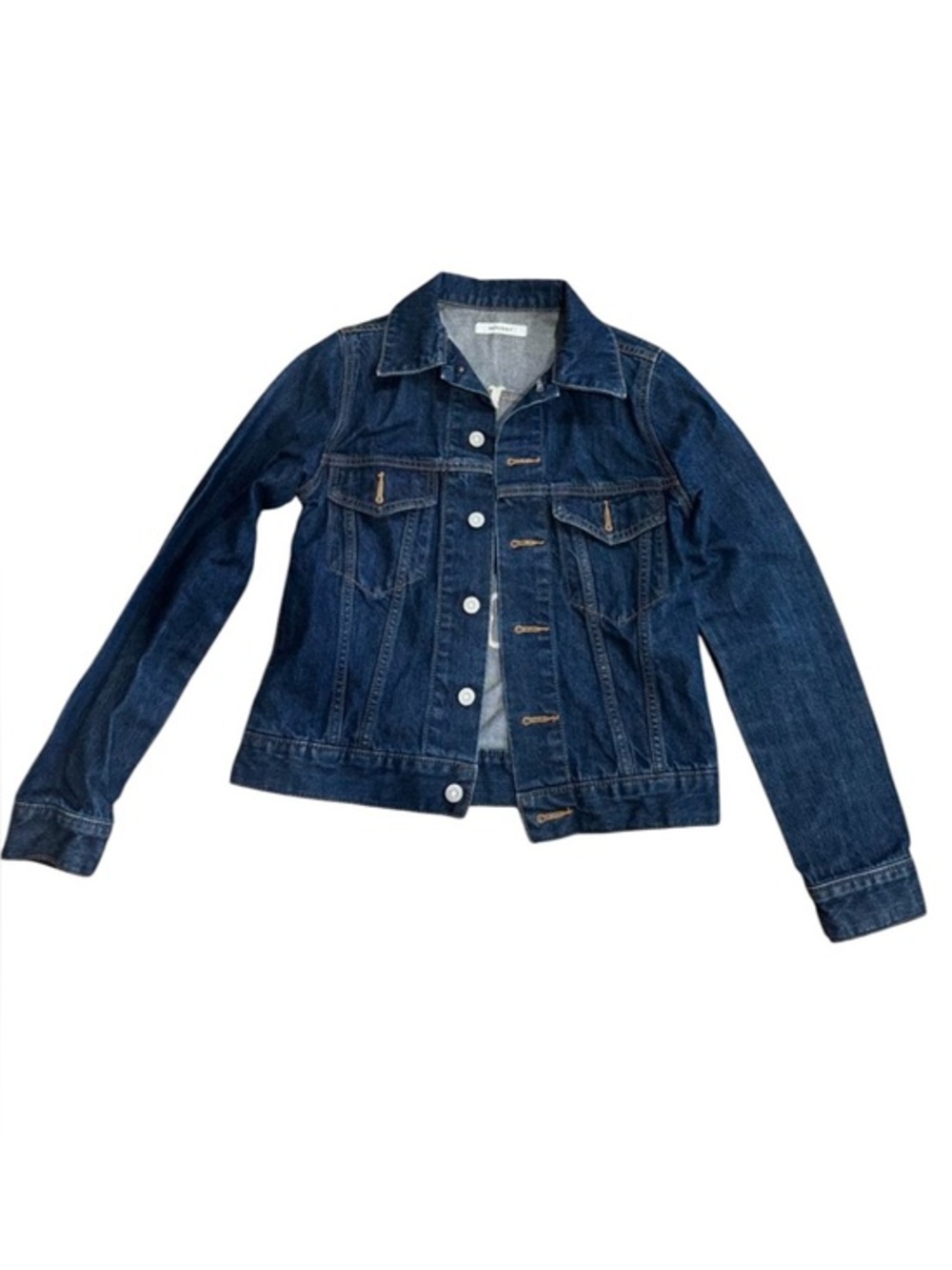 NWOT Moussy denim jean jacket "LA VIE EN ROSE" Size Small